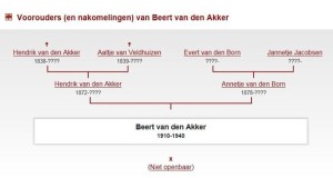 stamboom Beert van den Akker